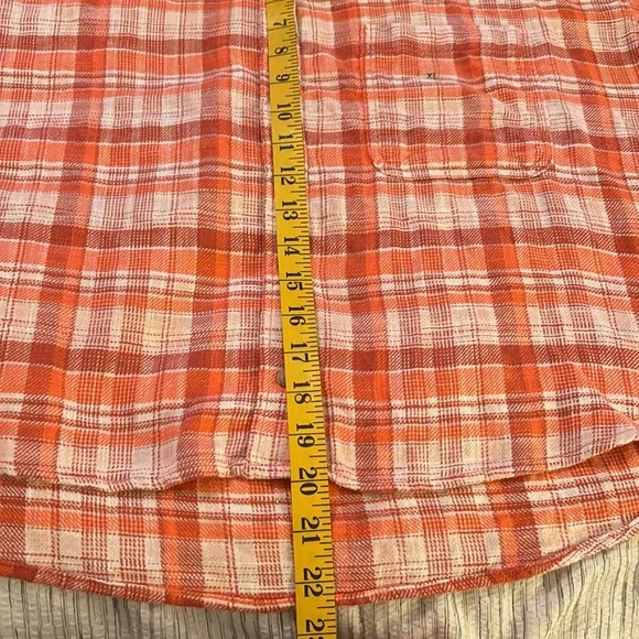 NWT American Eagle Cropped Plaid Flannel Button Down Shirt - Picture 12 of 12